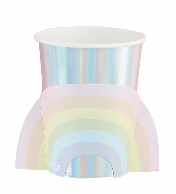 Pastel regnboga glös