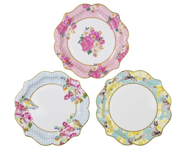 Tea party diskar 3 mynstur