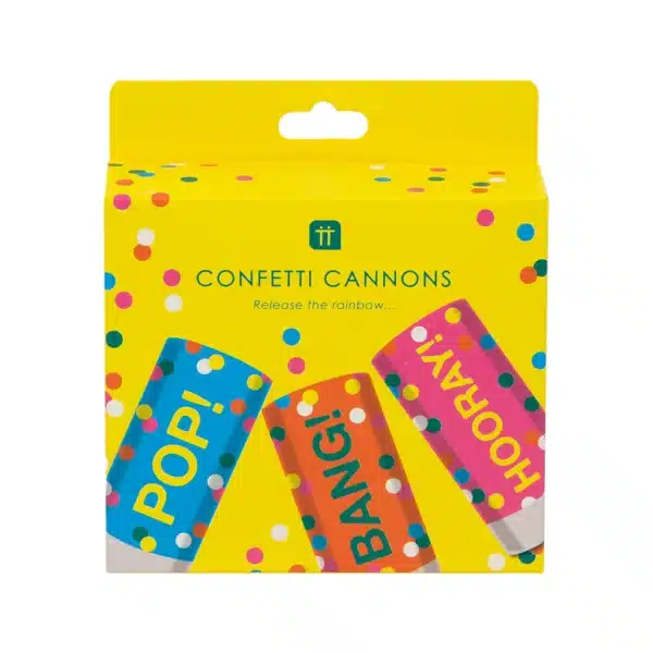 MINI REGNBOGA CONFETTI BOMBUR - 3 STK